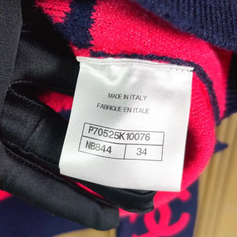 Chanel Chanel Blue Cashmere Women’s Long Sleeve Sweater 0089 Size S / US 4 / IT 40 - 9 Thumbnail