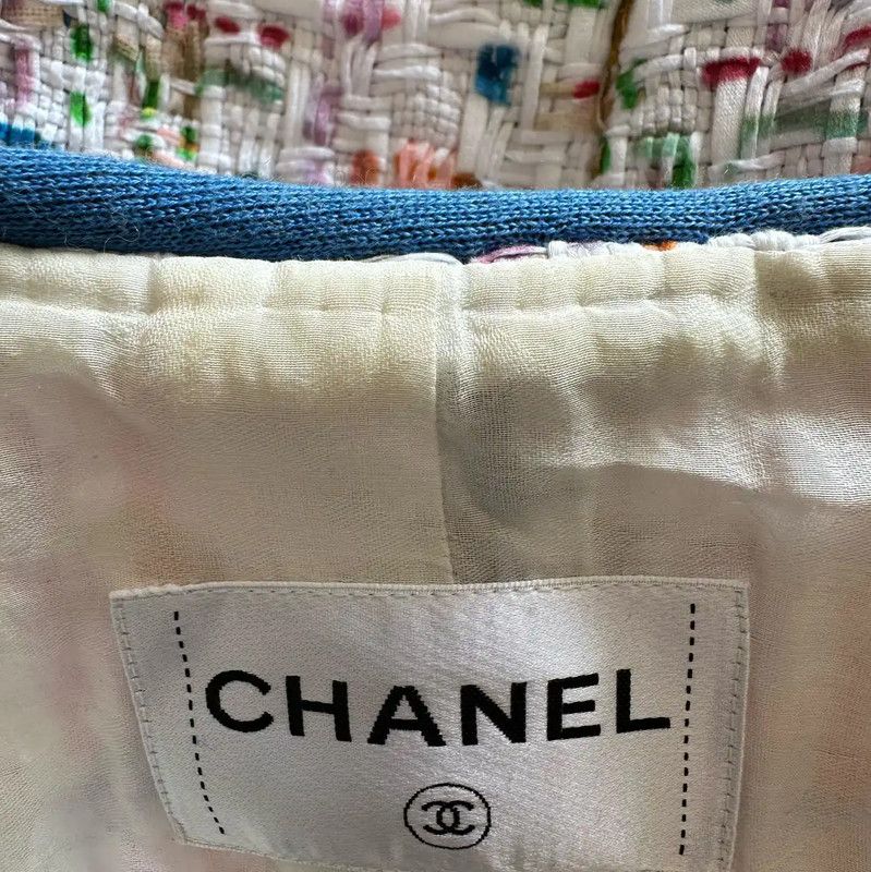 Chanel Chanel Colorful Cotton Women's Jacket 0089 Size XS / US 0-2 / IT 36-38 - 7 Thumbnail