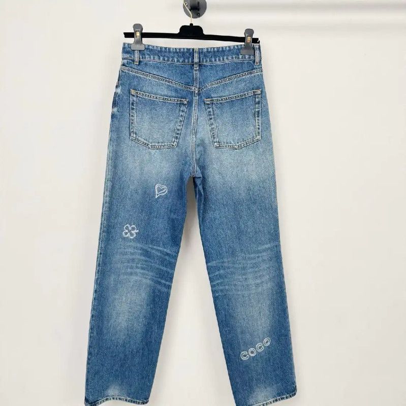 Chanel Chanel Blue Denim Jeans for Women 0089 Size 23" - 2 Thumbnail