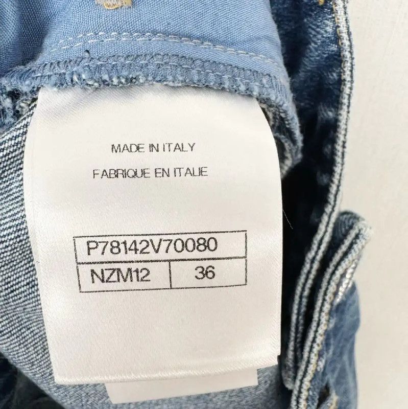 Chanel Chanel Blue Denim Jeans for Women 0089 Size 23" - 5 Thumbnail