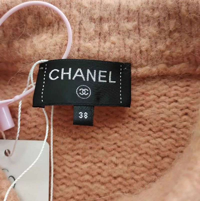 Chanel Chanel Pink Wool Cardigan for Women 0089 Size M / US 6-8 / IT 42-44 - 3 Thumbnail