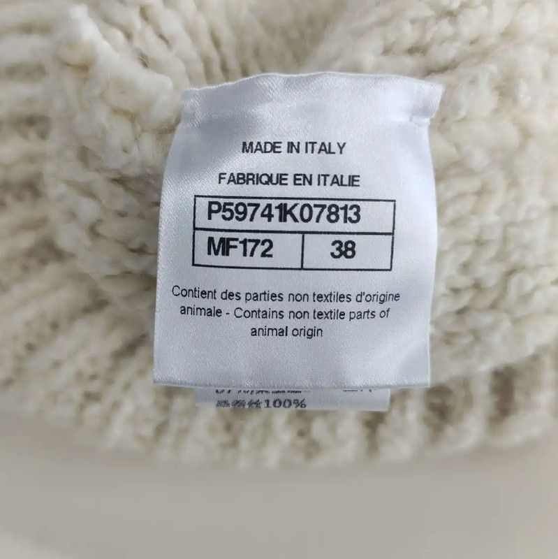 Chanel Chanel Cream Wool Women's Cardigan with Hood 0089 Size M / US 6-8 / IT 42-44 - 4 Thumbnail