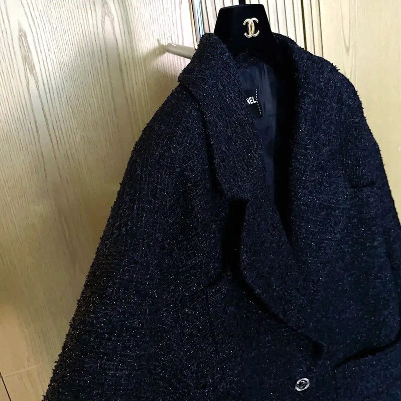 Chanel Chanel Black Cotton Blend Tweed Jacket 0089 Size S / US 4 / IT 40 - 7 Thumbnail