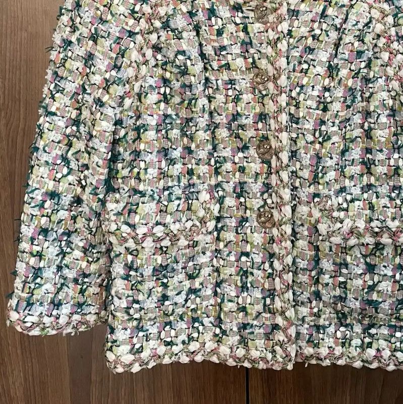 Chanel Chanel Green Women's Jacket Size XS 0089 Size XS / US 0-2 / IT 36-38 - 9 Thumbnail