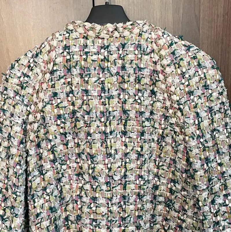 Chanel Chanel Green Women's Jacket Size XS 0089 Size XS / US 0-2 / IT 36-38 - 8 Thumbnail