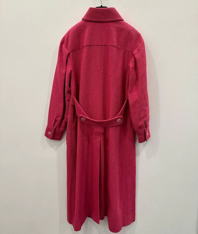Chanel Chanel Pink Cotton Midi Coat for Women 0089 Size L / US 10 / IT 46 - 2 Thumbnail