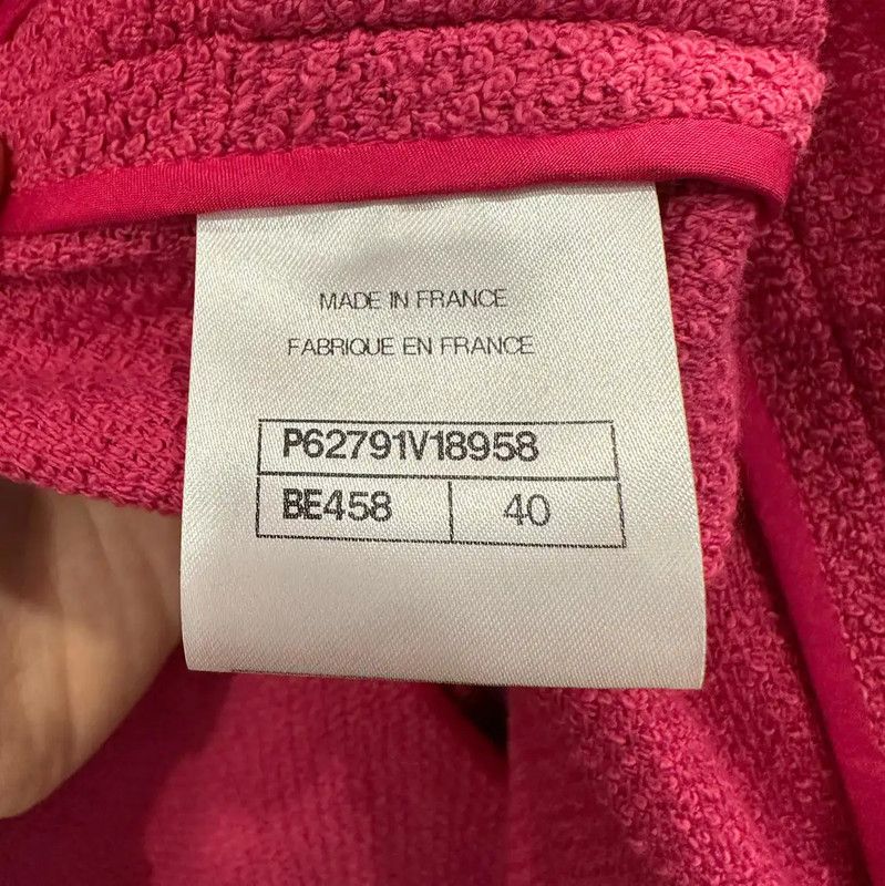 Chanel Chanel Pink Cotton Midi Coat for Women 0089 Size L / US 10 / IT 46 - 5 Thumbnail