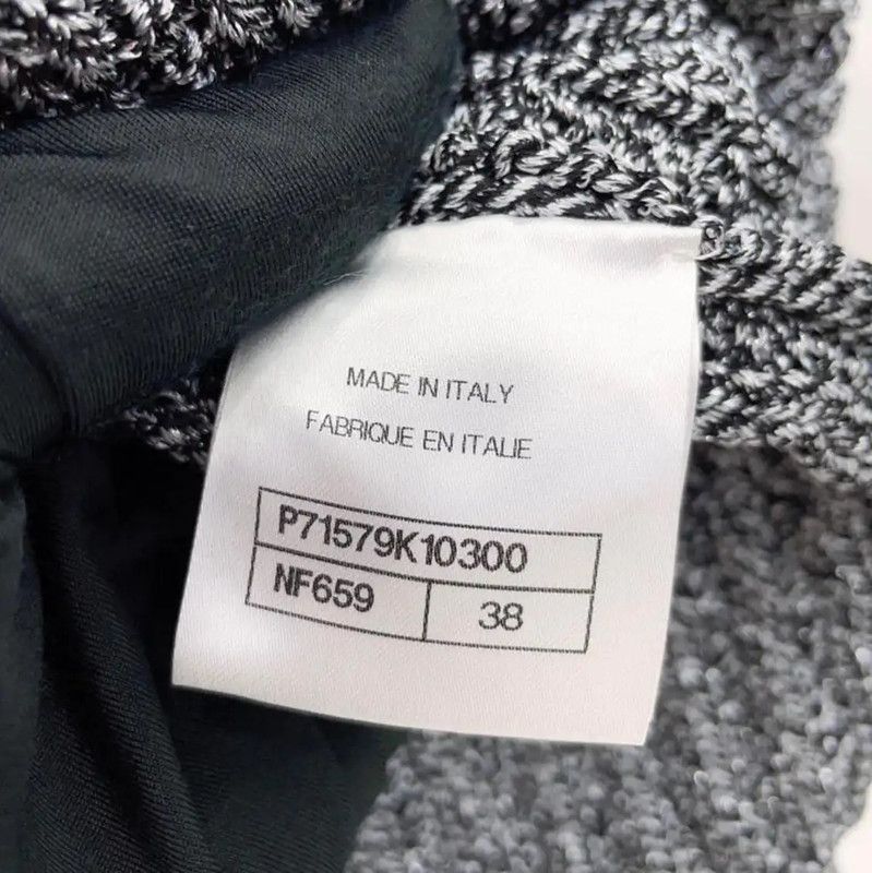 Chanel Chanel Gray Long Sleeve Cardigan with Pink Trim 0089 Size L / US 10 / IT 46 - 8 Thumbnail