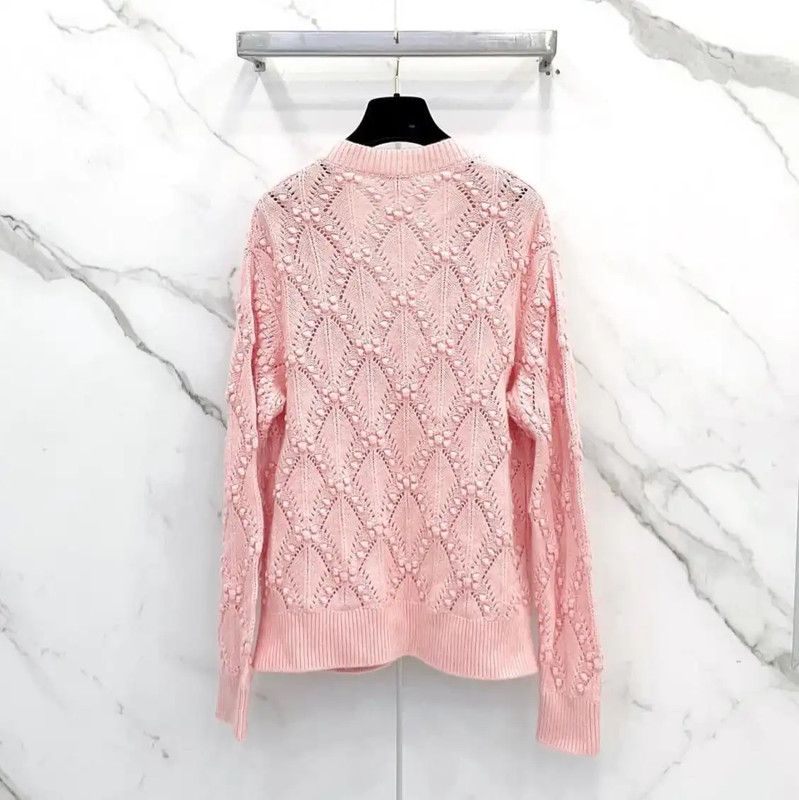 Chanel Chanel Pink Silk Blend Long Sleeve Top 0089 Size S / US 4 / IT 40 - 2 Thumbnail