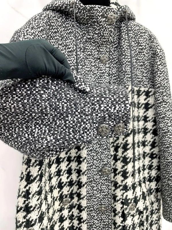 Chanel Chanel Gray Wool Blend Mid-Length Coat 0089 Size S / US 4 / IT 40 - 5 Thumbnail