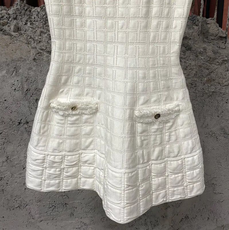 Chanel Chanel Summer Ivory Color Dress 0089 Size ONE SIZE - 4 Thumbnail