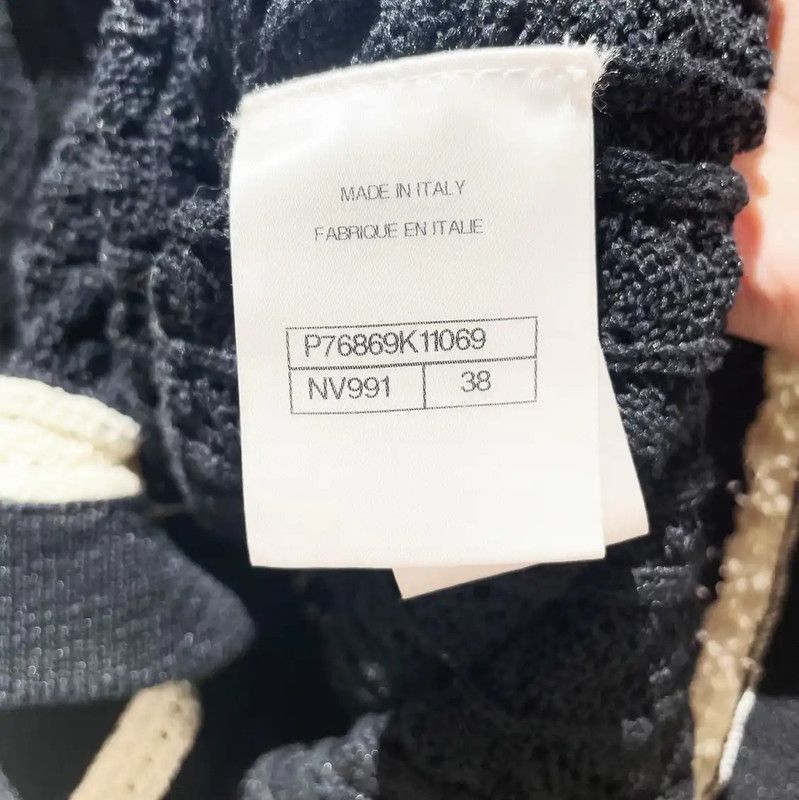 Chanel Chanel Black Cotton Lace Long Sleeve Cardigan 0089 Size M / US 6-8 / IT 42-44 - 4 Thumbnail