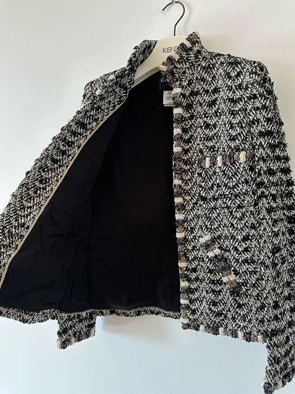 Chanel Chanel Gray Wool Ladies Jacket 0089 Size S / US 4 / IT 40 - 3 Thumbnail