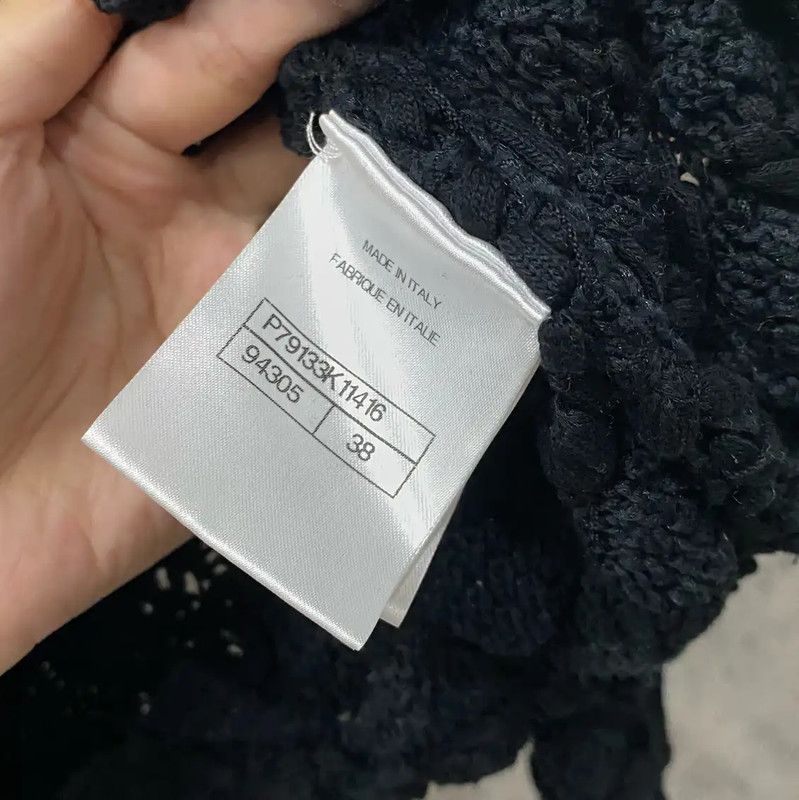 Chanel CHANEL Black Cropped Jacket for Women 0089 Size ONE SIZE - 6 Thumbnail