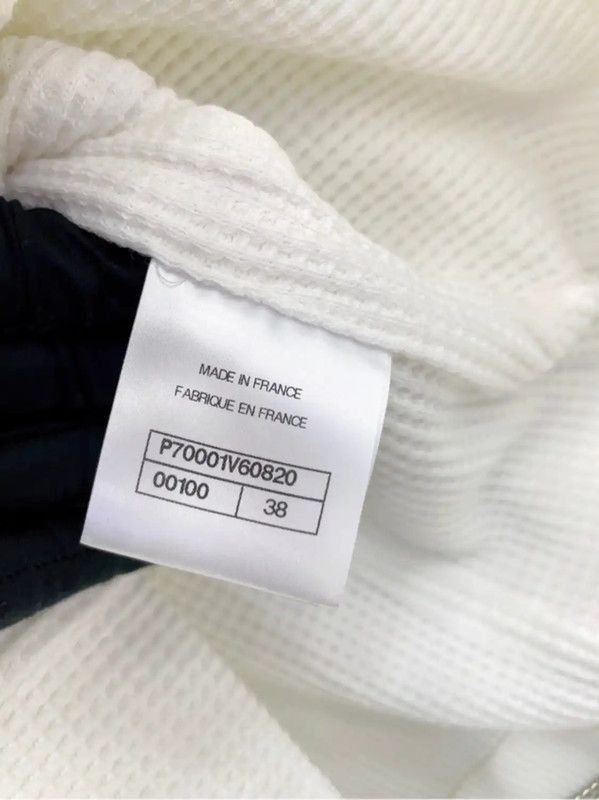 Chanel Chanel White Cotton Women's Jacket 0089 Size S / US 4 / IT 40 - 9 Thumbnail