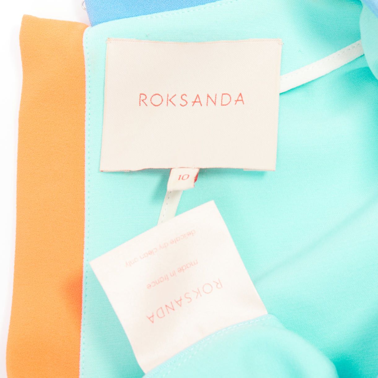 ROKSANDA ROKSANDA light blue colorblock darted short sleeve shirt UK10 M Size M / US 6-8 / IT 42-44 - 8 Thumbnail