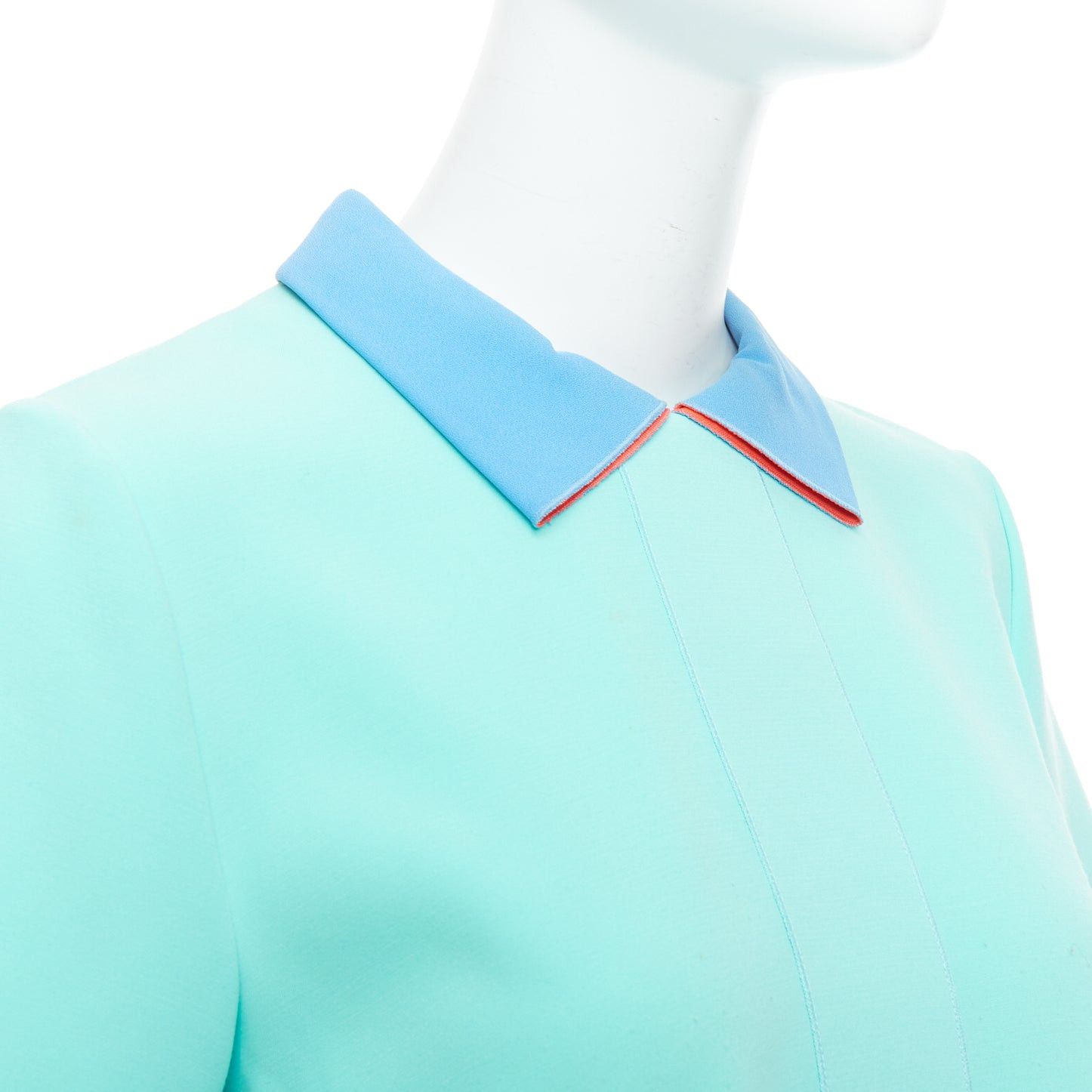 ROKSANDA ROKSANDA light blue colorblock darted short sleeve shirt UK10 M Size M / US 6-8 / IT 42-44 - 7 Thumbnail