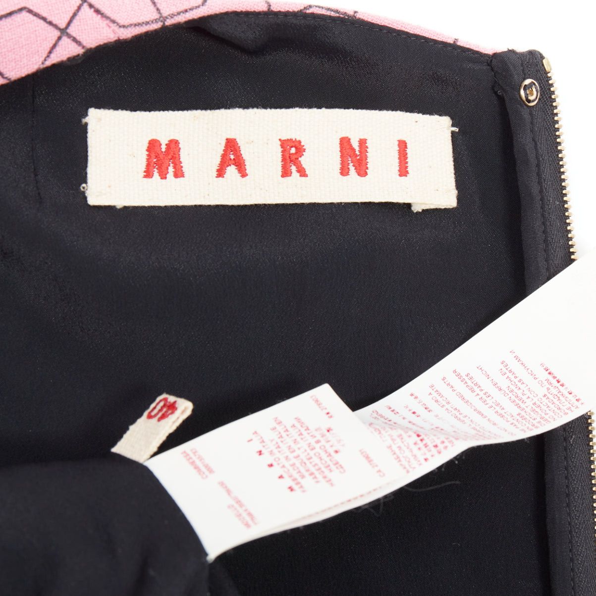 Marni MARNI pink virgin wool yellow embellished jewel collar vest IT40 S Size S / US 4 / IT 40 - 8 Thumbnail