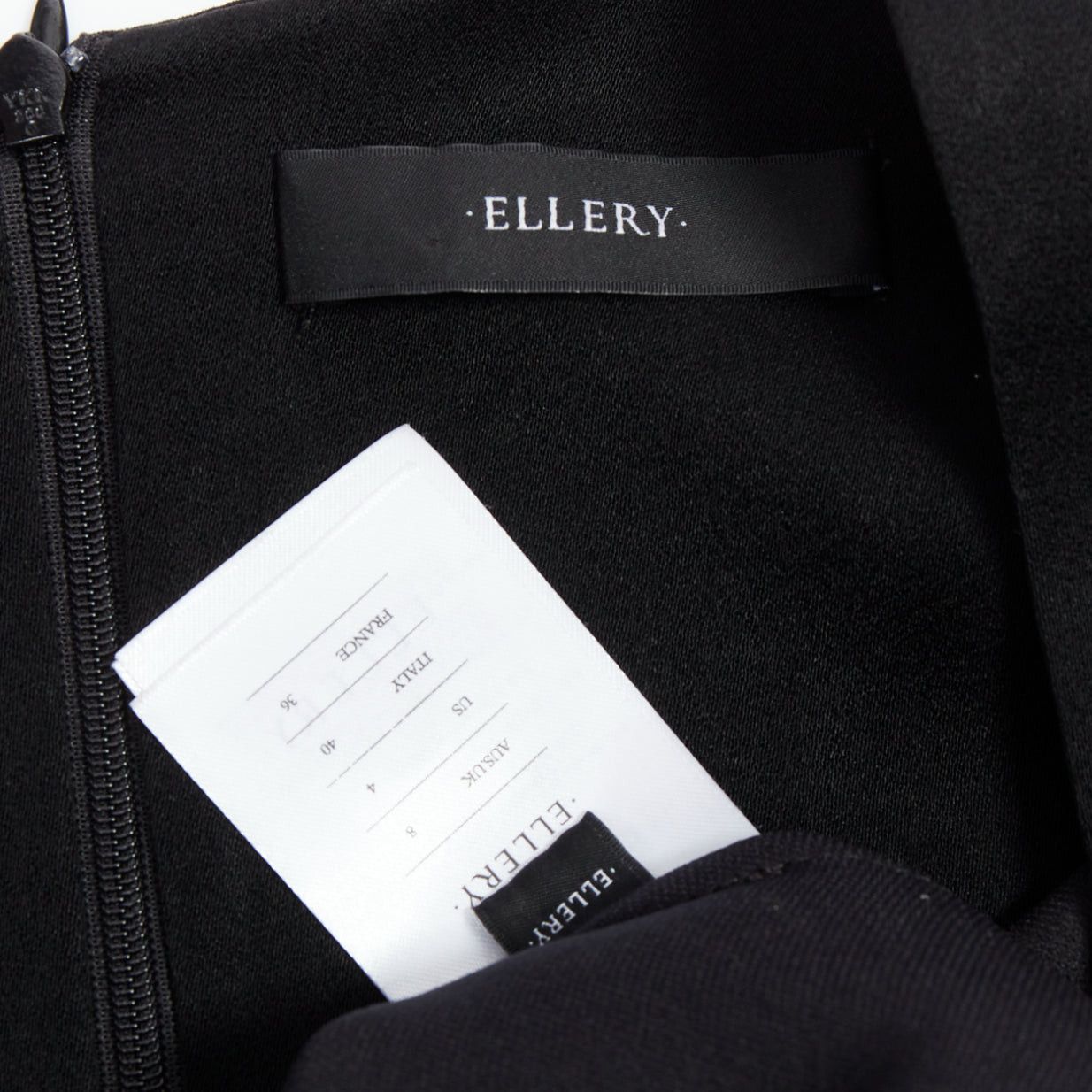 ELLERY ELLERY black cascade sleeves high low hem V-neck top UK8 S Size M / US 6-8 / IT 42-44 - 8 Thumbnail