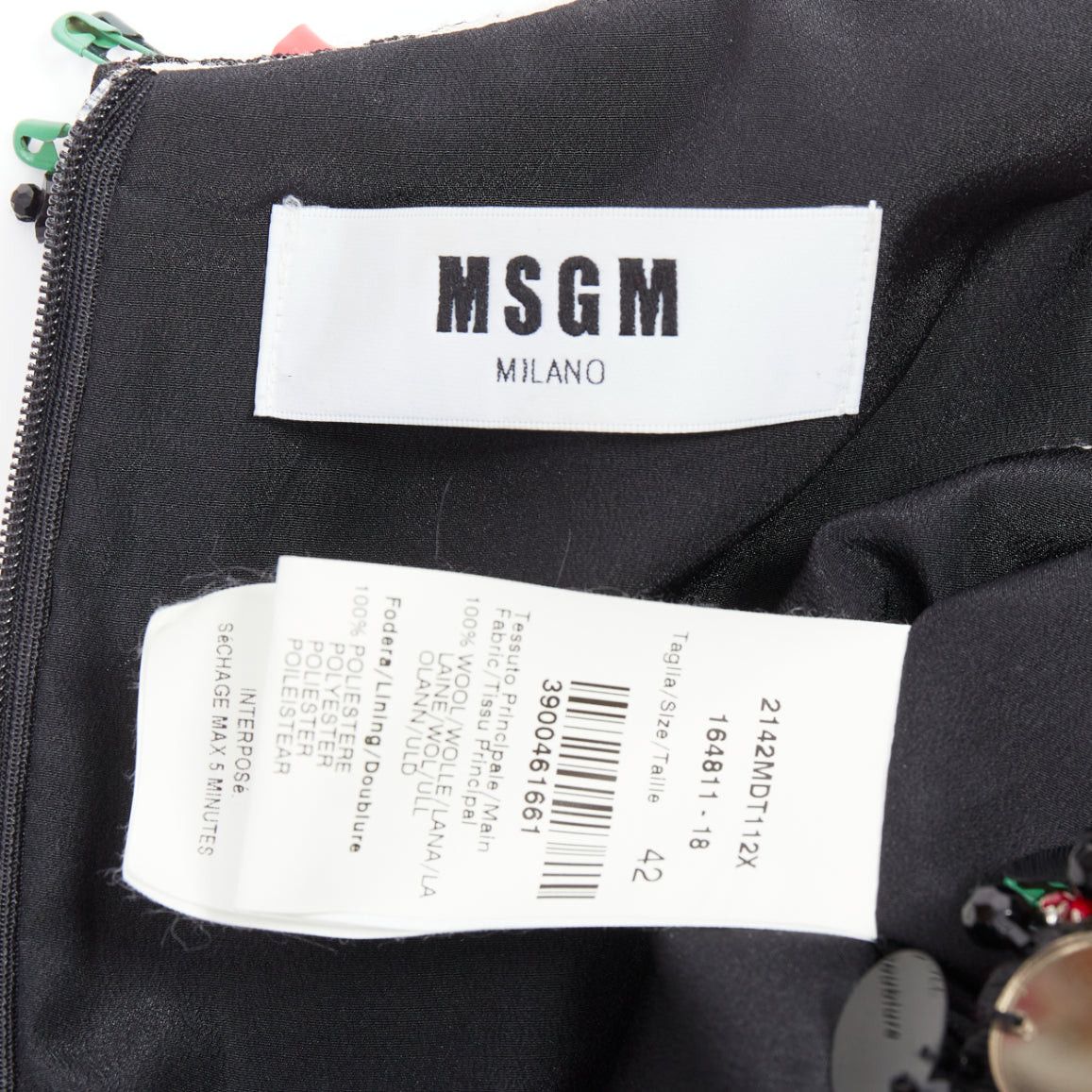MSGM MSGM red nude floral embellished collar peplum vest top IT42 M Size M / US 6-8 / IT 42-44 - 8 Thumbnail