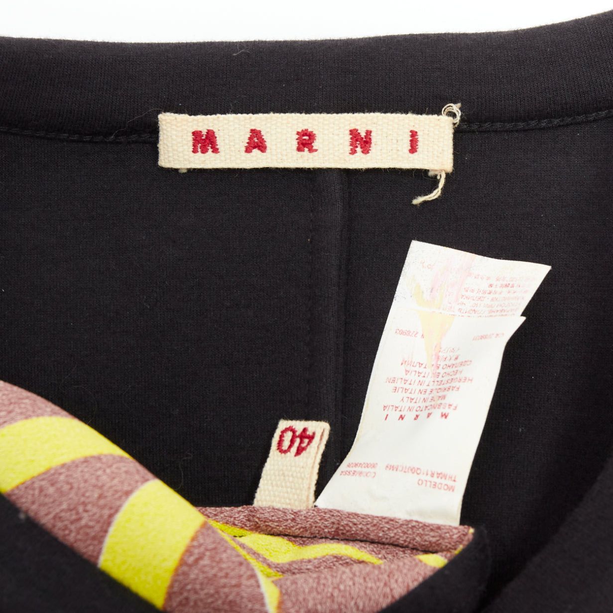 Marni MARNI brown black cotton blend tropical floral print tank top IT40 S Size S / US 4 / IT 40 - 9 Thumbnail