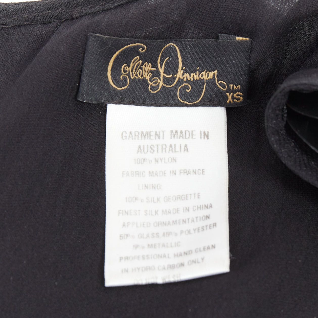 Collette Dinnigan COLLETTE DINNIGAN Runway black jewelled pailettes party shift dress XS Size XS / US 0-2 / IT 36-38 - 8 Thumbnail