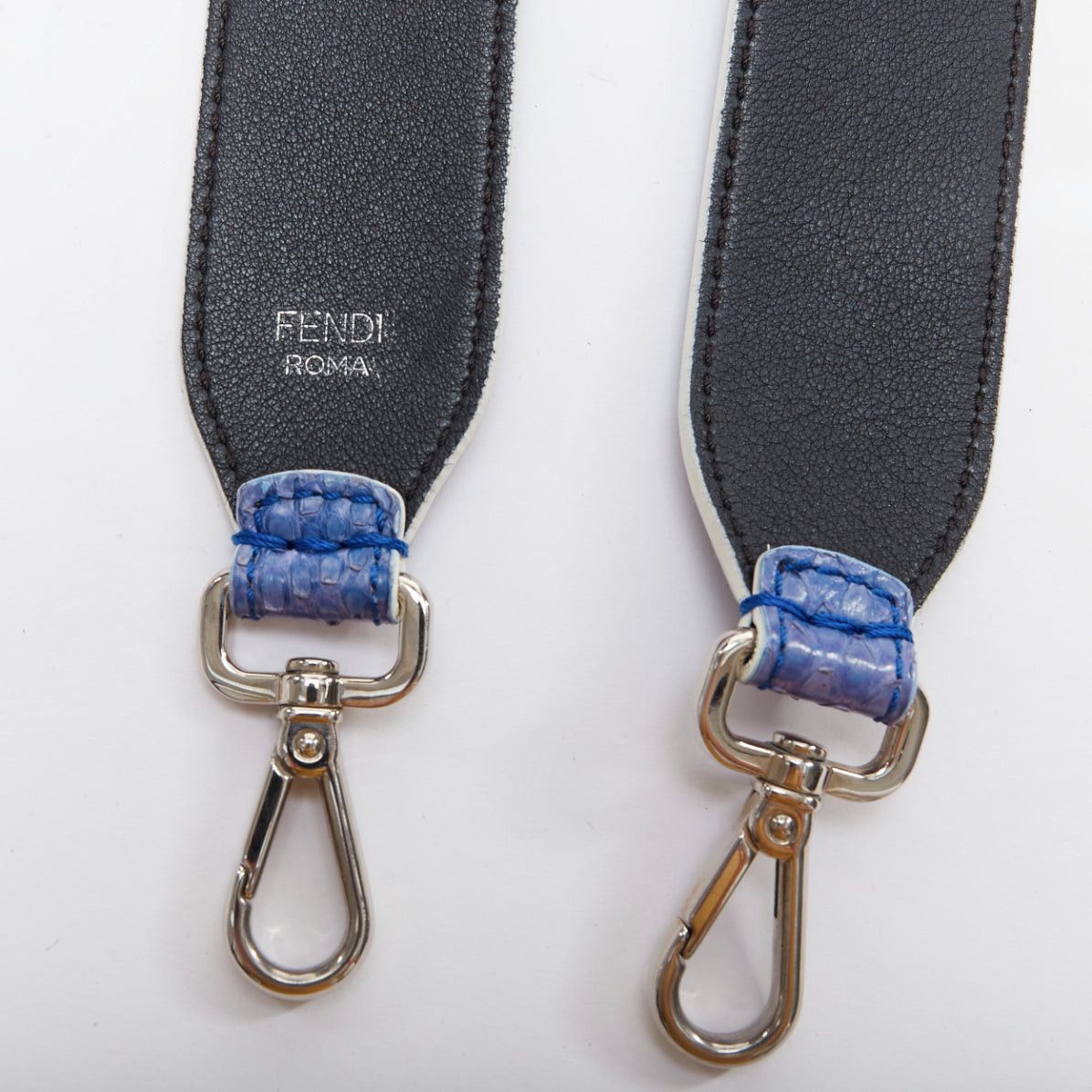 Fendi rare FENDI Karlito purple scaled leather Karl fur cartoon applique bag strap Size ONE SIZE - 5 Thumbnail