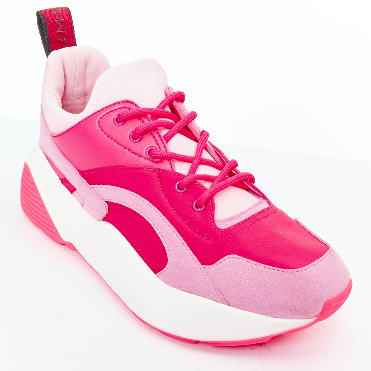 Stella McCartney STELLA MCCARTNEY Eclypse pink fabric patchwork dad sneakers EU38 Size US 8 / IT 38 - 8 Thumbnail