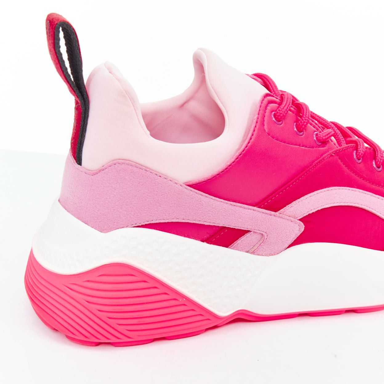 Stella McCartney STELLA MCCARTNEY Eclypse pink fabric patchwork dad sneakers EU38 Size US 8 / IT 38 - 7 Thumbnail