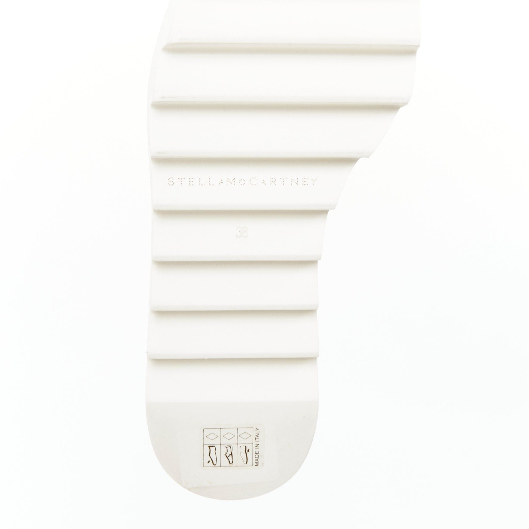 Stella McCartney STELLA MCCARTNEY Elyse white vegan leather lace up platforms EU39 Size US 9 / IT 39 - 10 Thumbnail