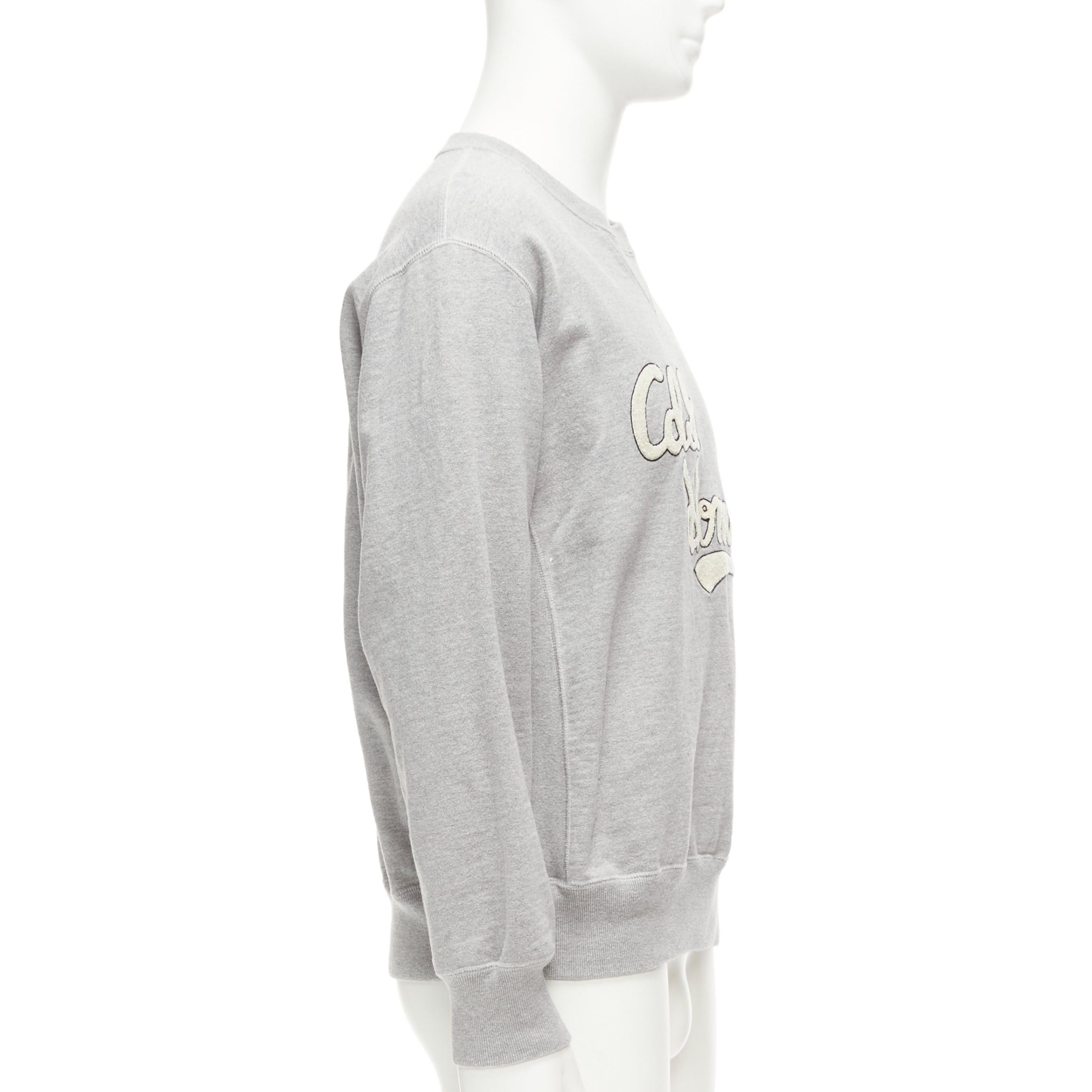 Comme des Garcons COMME DES GARCONS 2021 grey cotton white logo varsity sweatshirt M Size US M / EU 48-50 / 2 - 4 Thumbnail