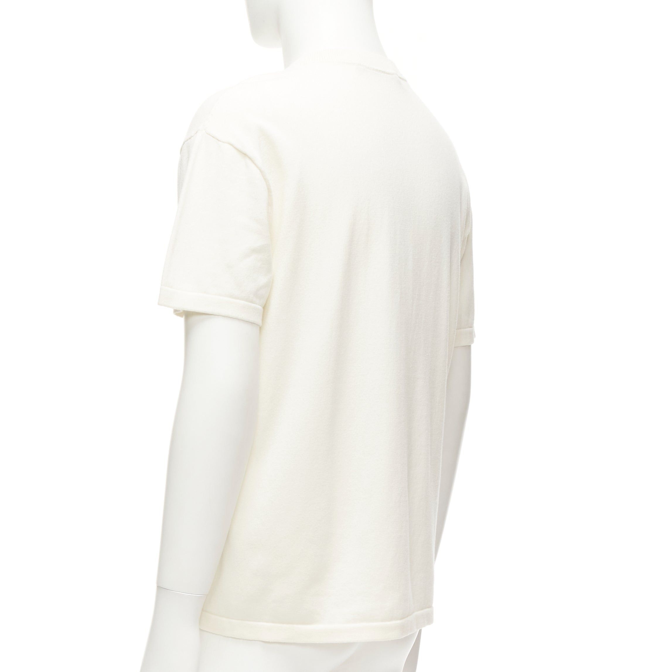 Louis Vuitton LOUIS VUITTON Nigo LV Made Duck cream intarsia jacquard knit top S Size US S / EU 44-46 / 1 - 6 Thumbnail