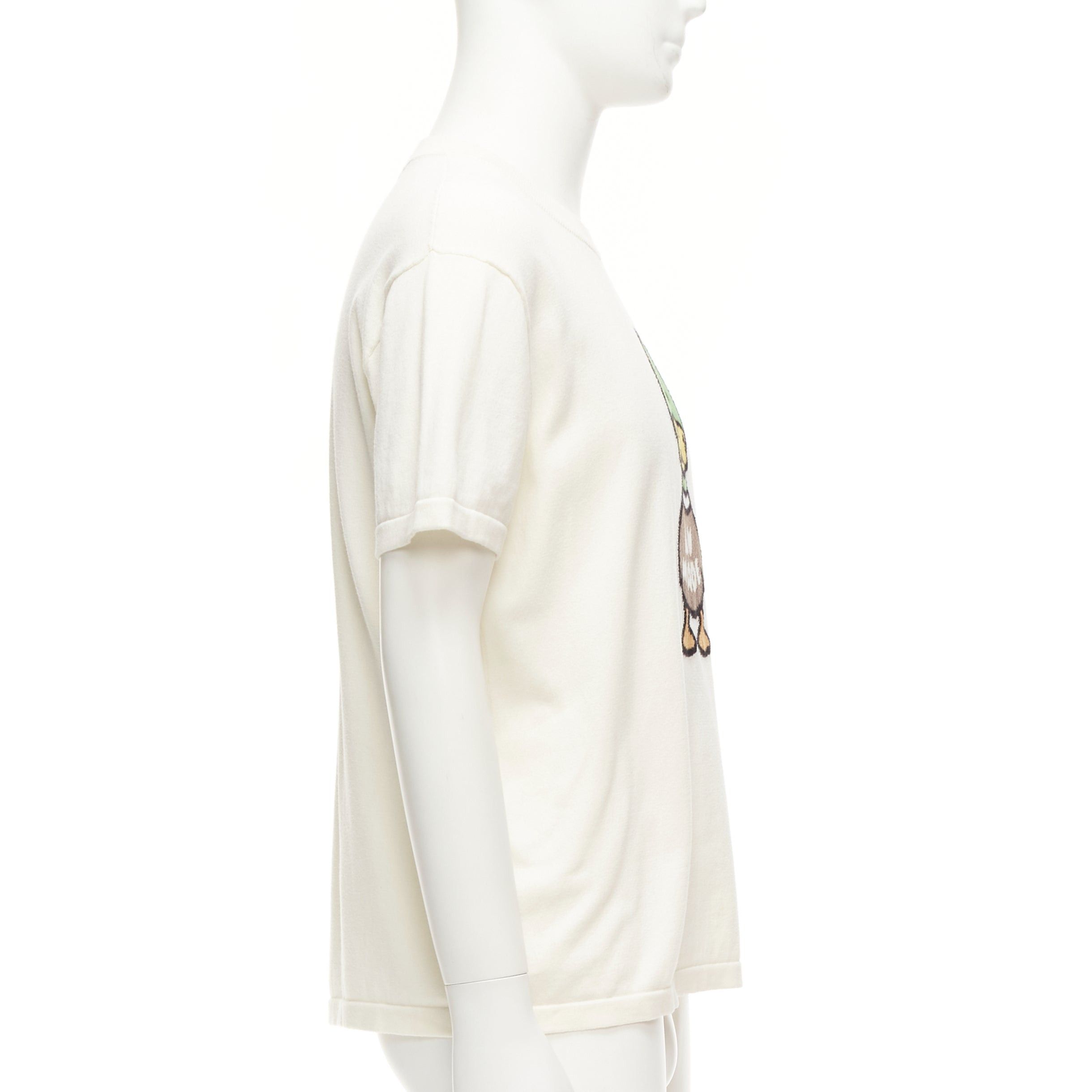 Louis Vuitton LOUIS VUITTON Nigo LV Made Duck cream intarsia jacquard knit top S Size US S / EU 44-46 / 1 - 4 Thumbnail