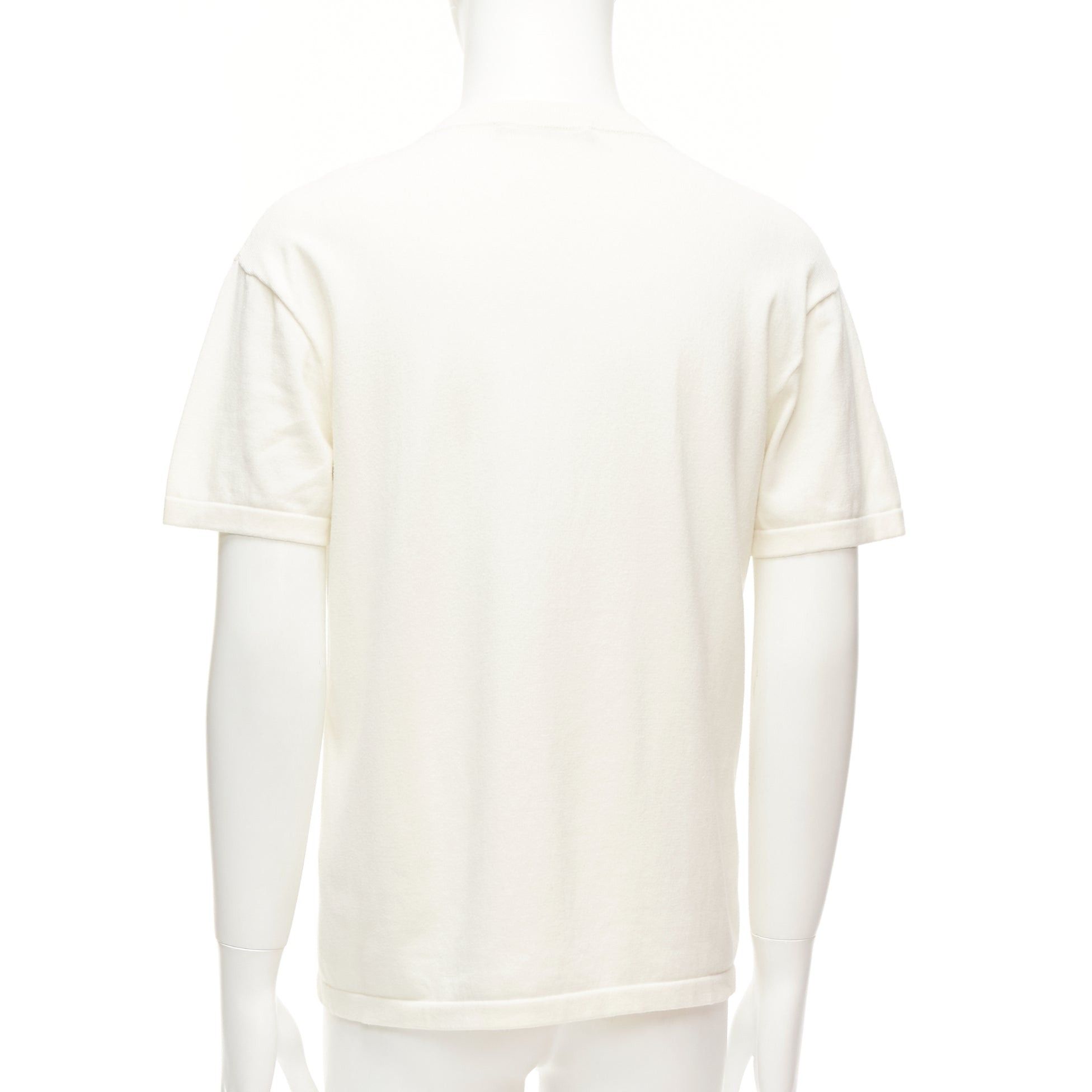 Louis Vuitton LOUIS VUITTON Nigo LV Made Duck cream intarsia jacquard knit top S Size US S / EU 44-46 / 1 - 5 Thumbnail