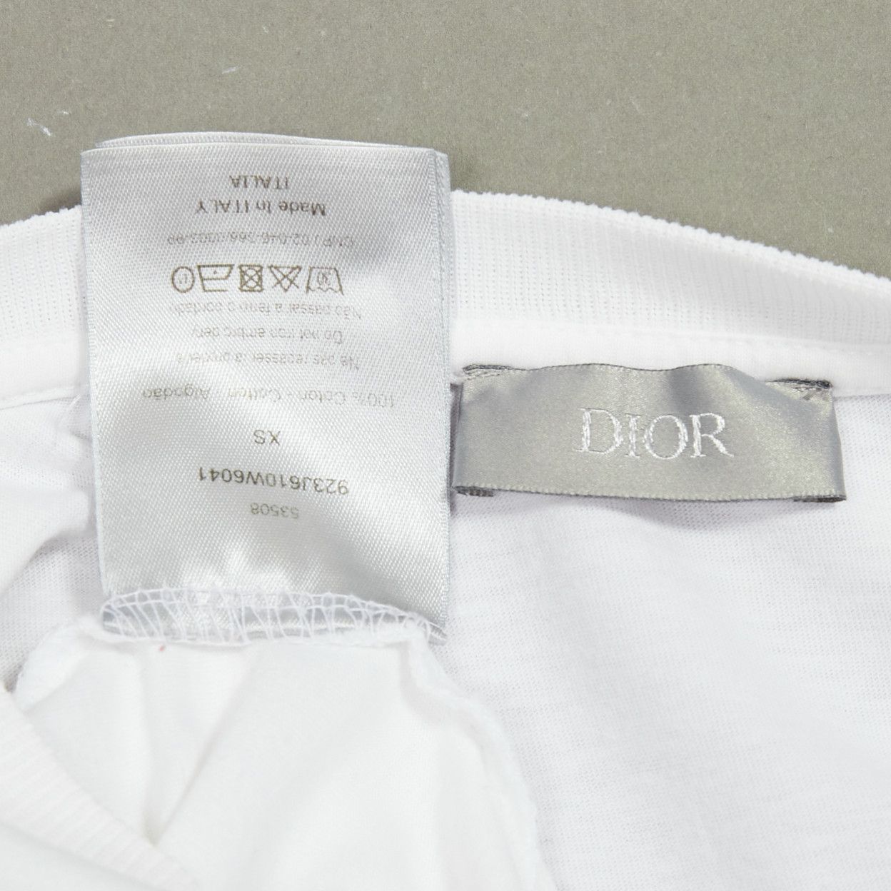 Dior DIOR HOMME Kaws white yellow cross eye logo bee embroidery tshirt XS Size US S / EU 44-46 / 1 - 8 Thumbnail