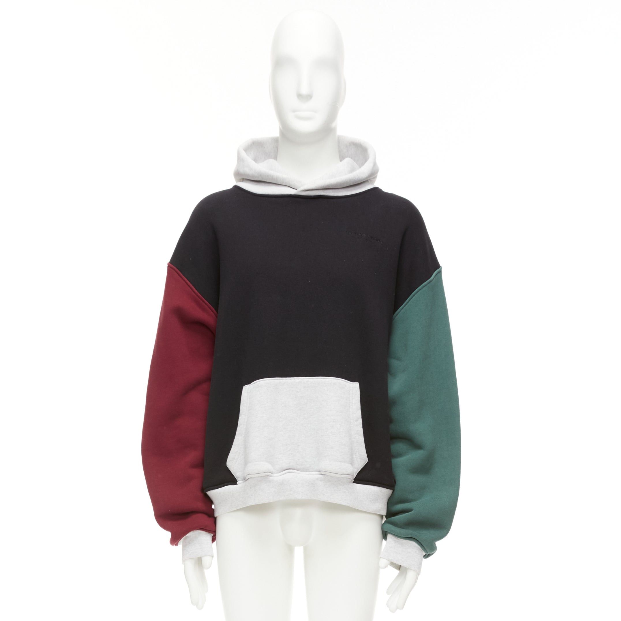 Alexander Wang ALEXANDER WANG multicolour colorblocked panelled hoodie sweatshirt M Size US M / EU 48-50 / 2 - 9 Thumbnail