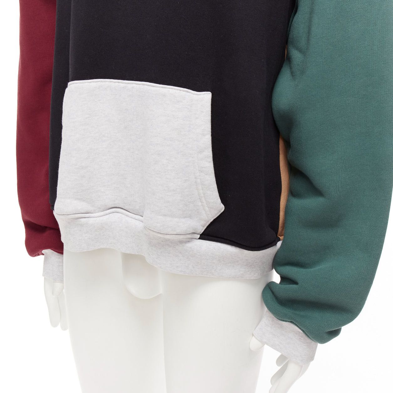 Alexander Wang ALEXANDER WANG multicolour colorblocked panelled hoodie sweatshirt M Size US M / EU 48-50 / 2 - 7 Thumbnail