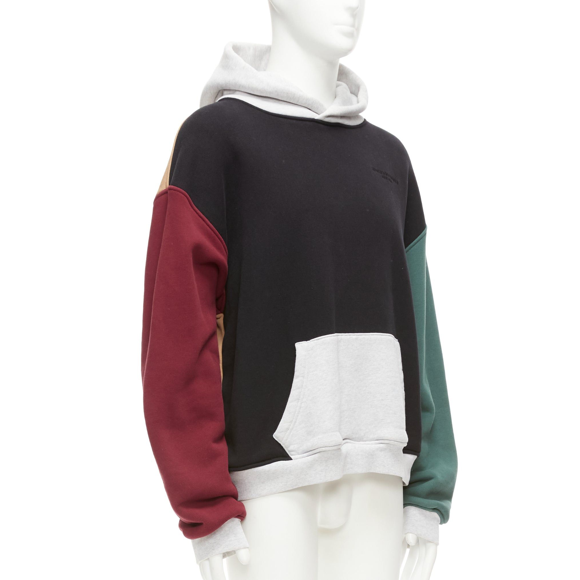 Alexander Wang ALEXANDER WANG multicolour colorblocked panelled hoodie sweatshirt M Size US M / EU 48-50 / 2 - 3 Thumbnail
