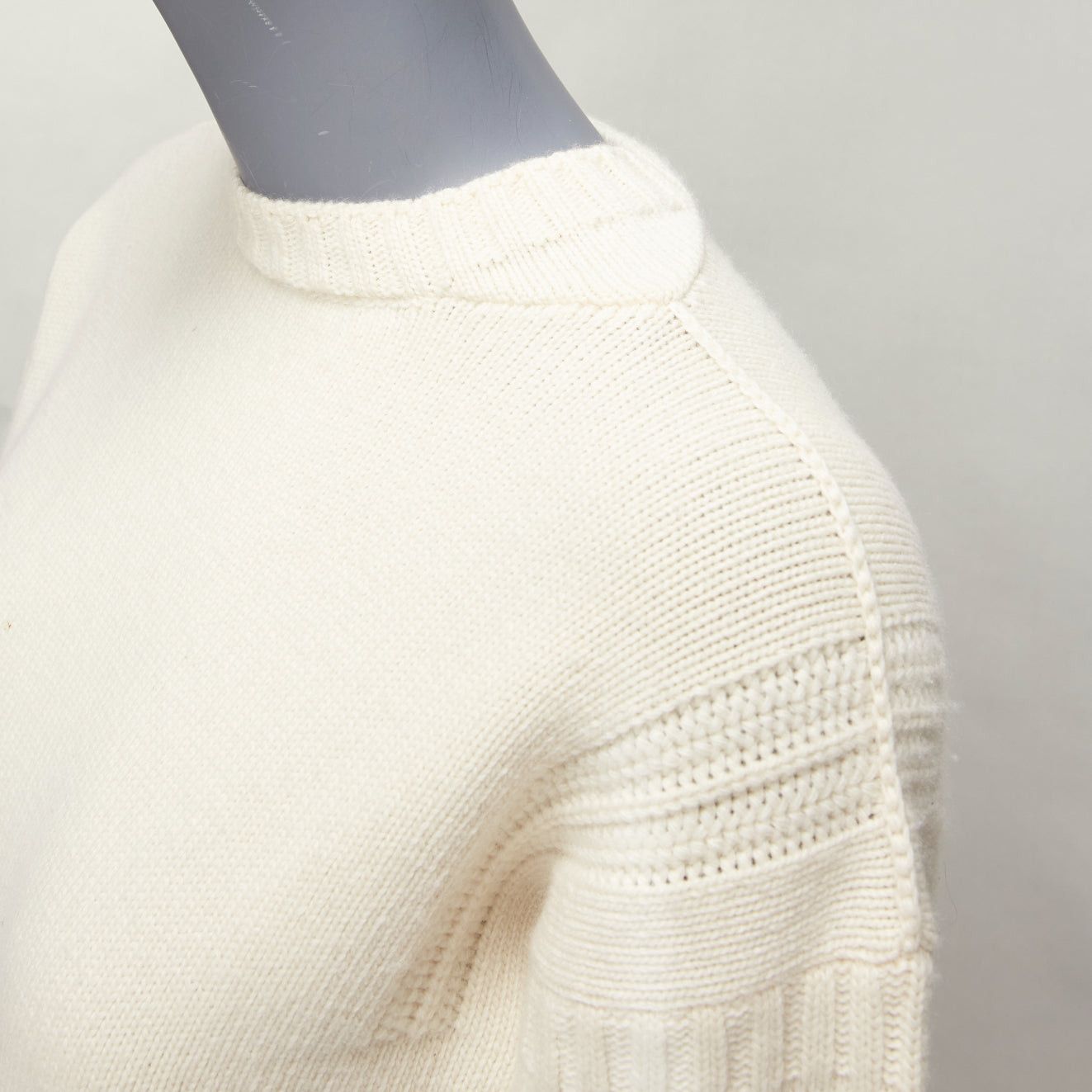 Dior DIOR 2019 wool cashmere cream Rather Be Sailing long pullover sweater FR34 XS Size XS / US 0-2 / IT 36-38 - 8 Thumbnail