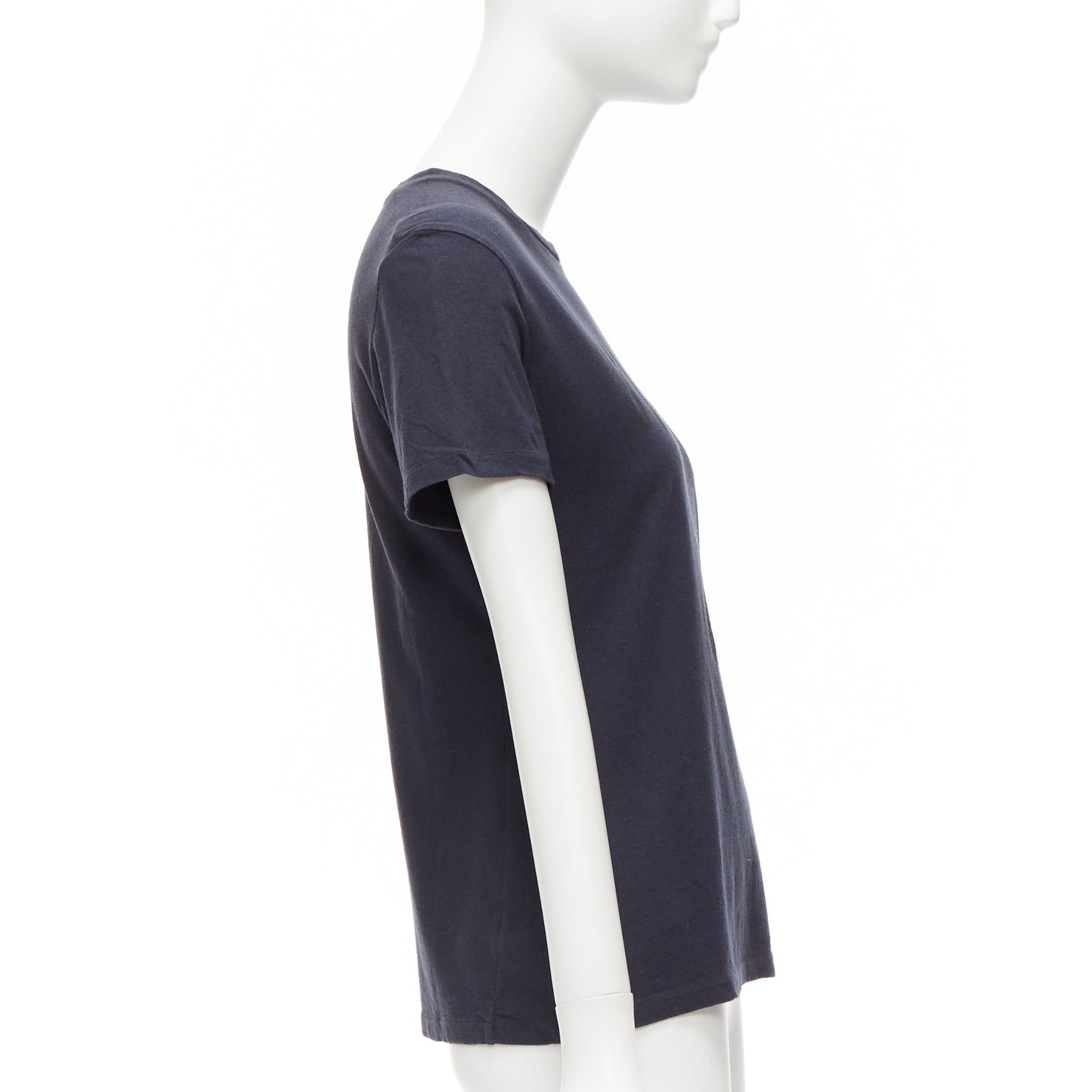 Dior CHRISTIAN DIOR Jadior 8 washed black cotton linen screen print tshirt XS Size S / US 4 / IT 40 - 4 Thumbnail