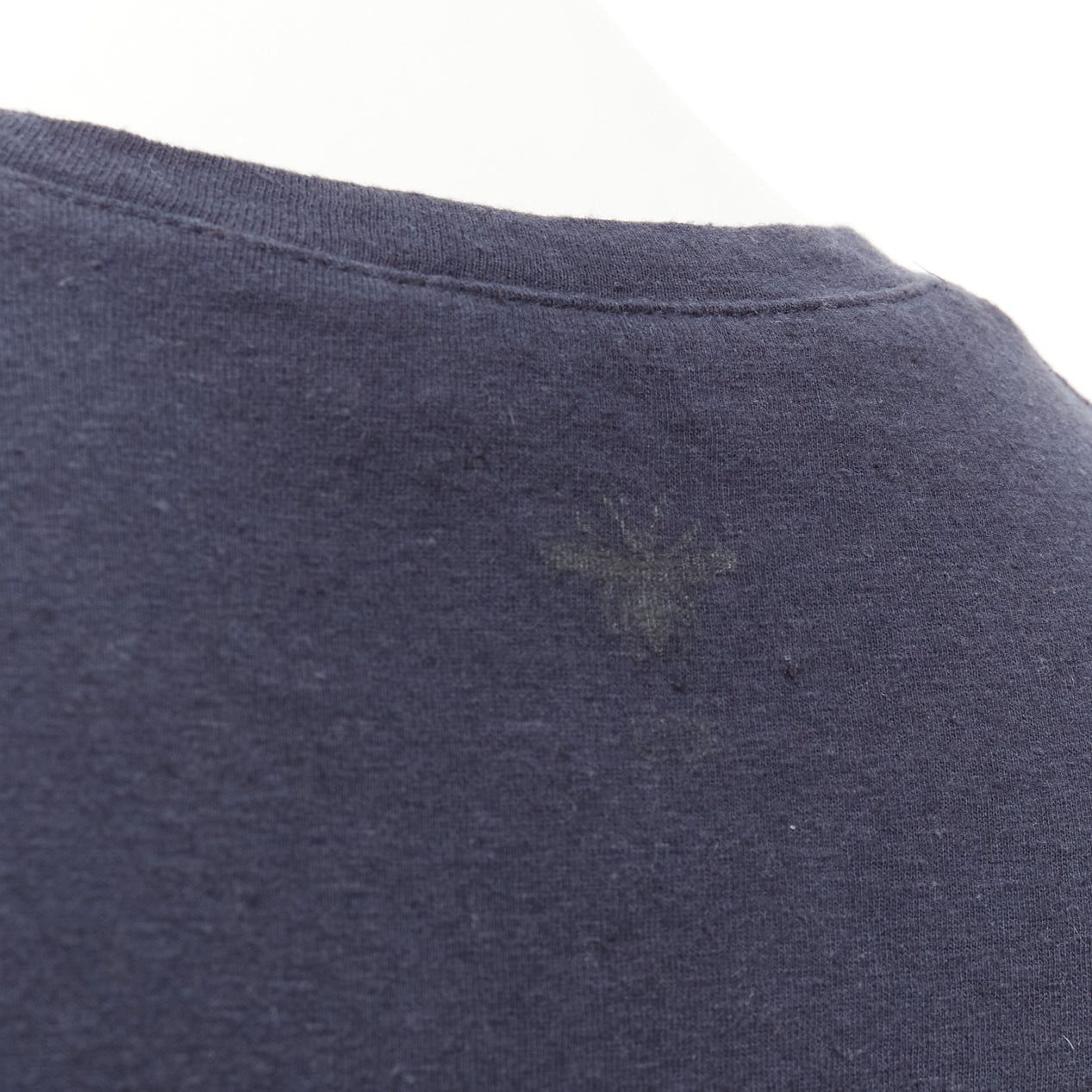 Dior CHRISTIAN DIOR WE Should All Be Feminists washed navy cotton linen tshirt XS Size S / US 4 / IT 40 - 2 Thumbnail
