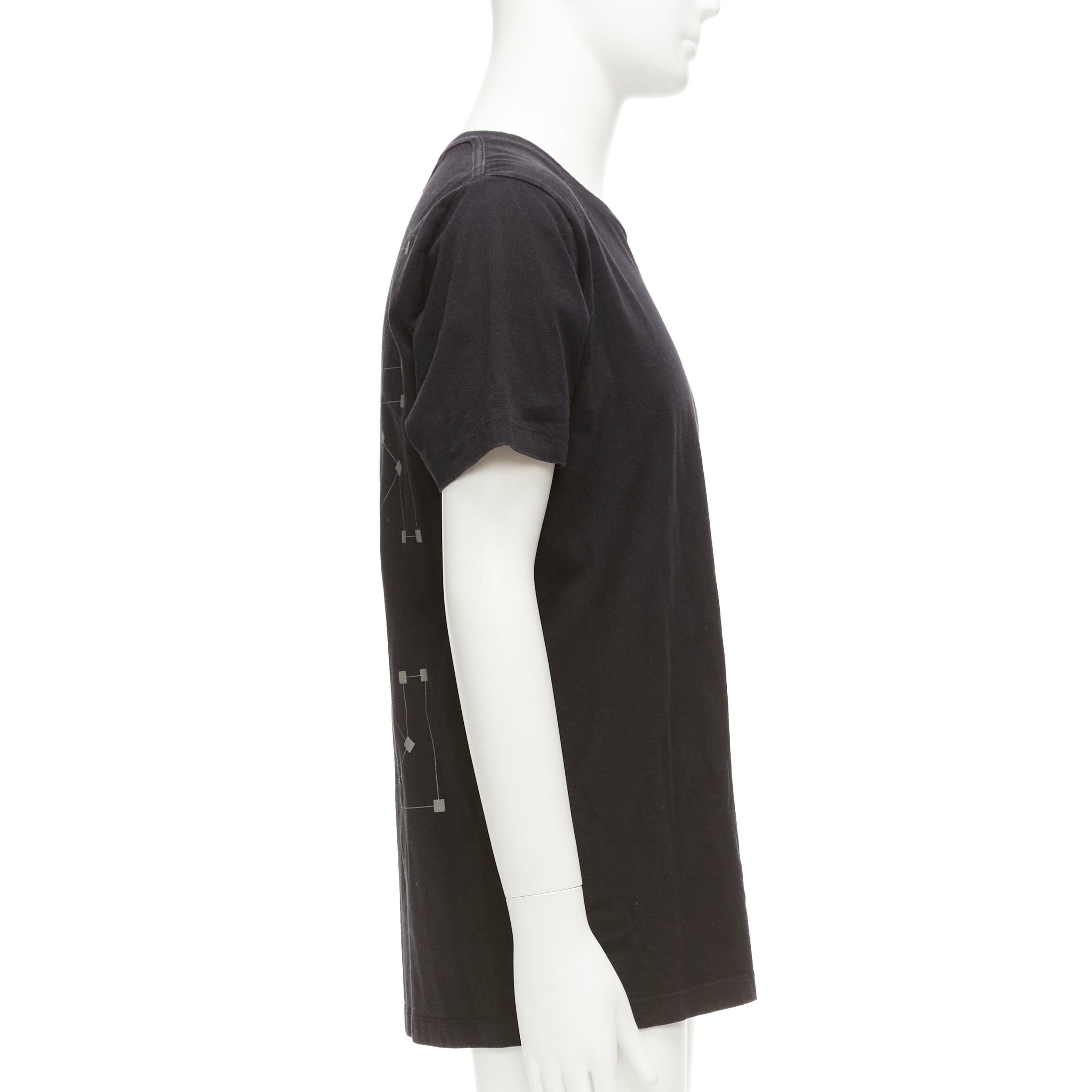 Off-White OFF WHITE Virgil Abloh 2020 black logo giant print back cotton tshirt M Size US M / EU 48-50 / 2 - 5 Thumbnail