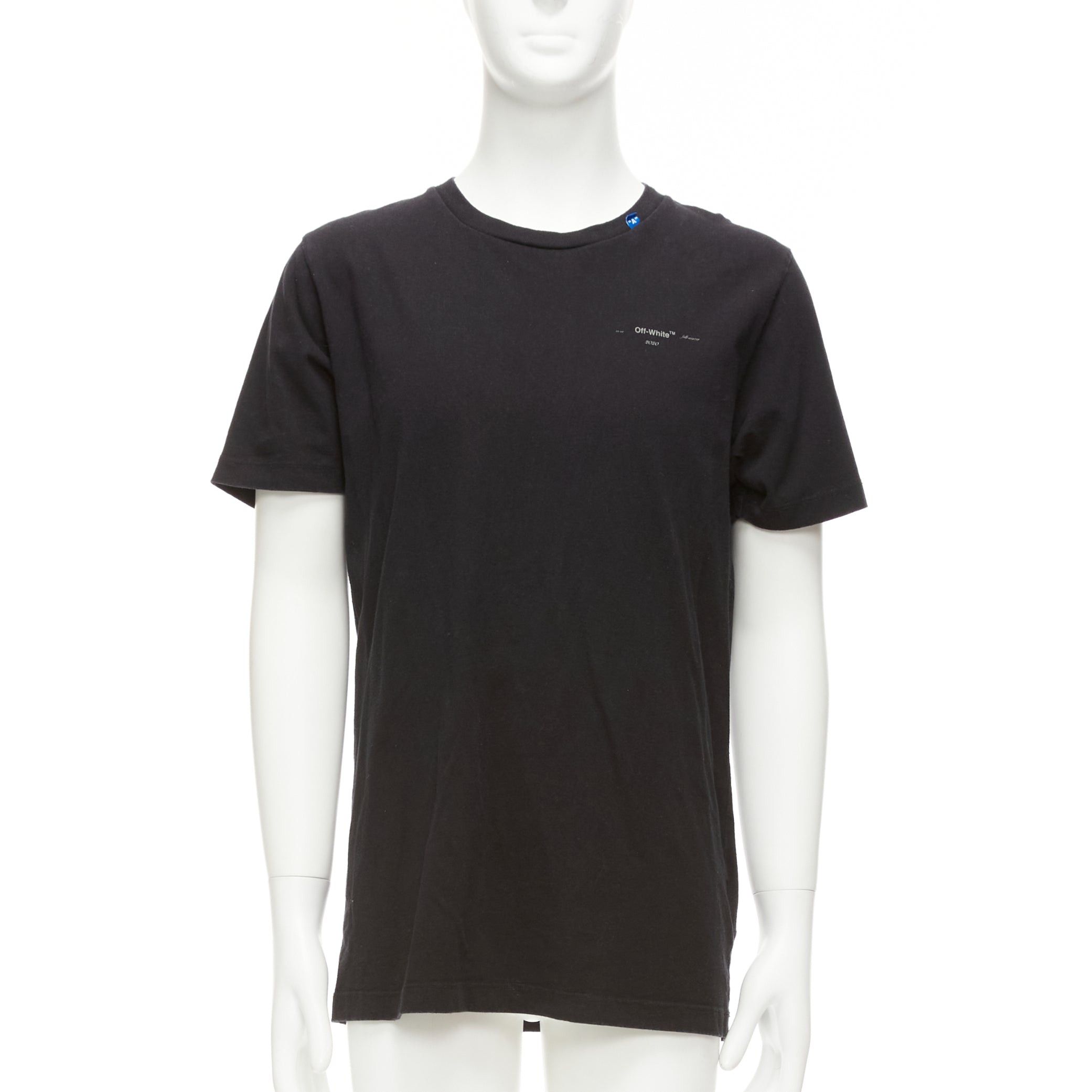 Off-White OFF WHITE Virgil Abloh 2020 black logo giant print back cotton tshirt M Size US M / EU 48-50 / 2 - 3 Thumbnail