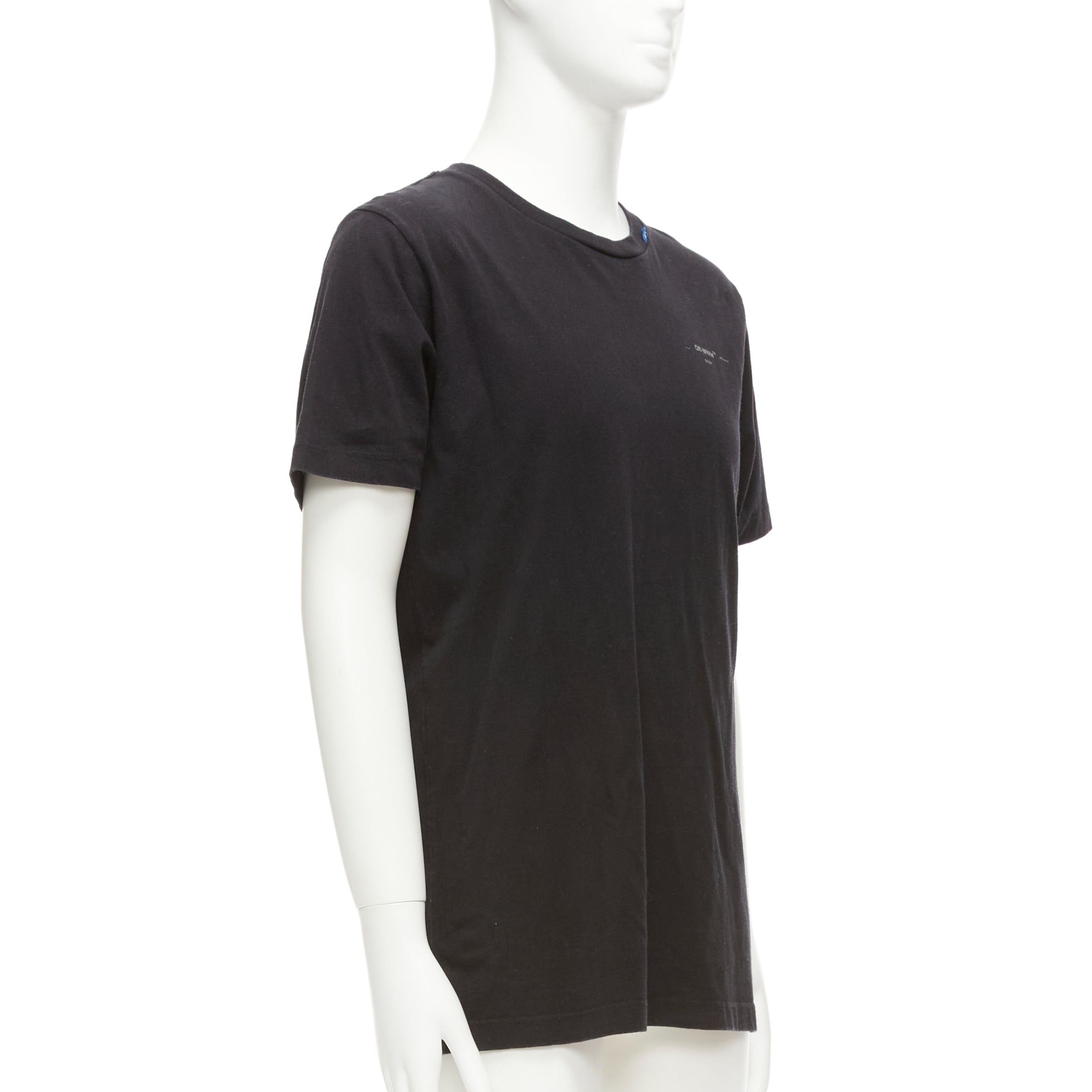Off-White OFF WHITE Virgil Abloh 2020 black logo giant print back cotton tshirt M Size US M / EU 48-50 / 2 - 4 Thumbnail