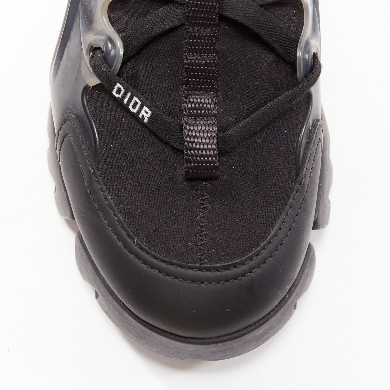 Dior DIOR D-connect black logo technical fabric lace up chunky sneaker EU35 Size US 5 / IT 35 - 6 Thumbnail