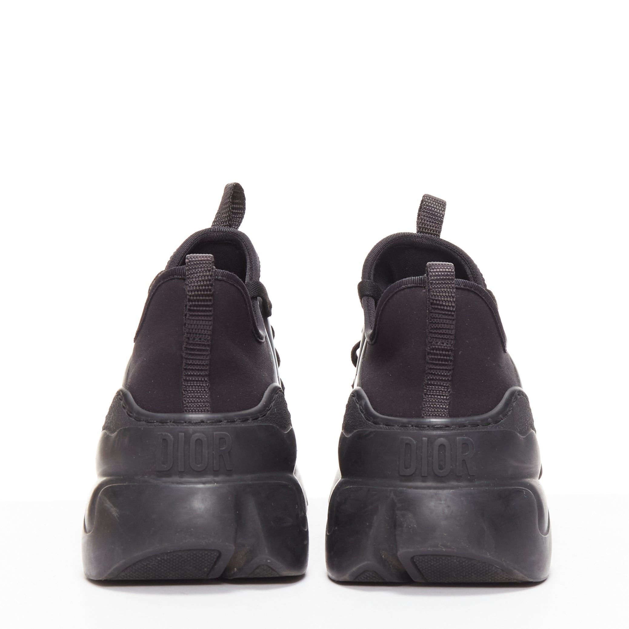 Dior DIOR D-connect black logo technical fabric lace up chunky sneaker EU35 Size US 5 / IT 35 - 5 Thumbnail