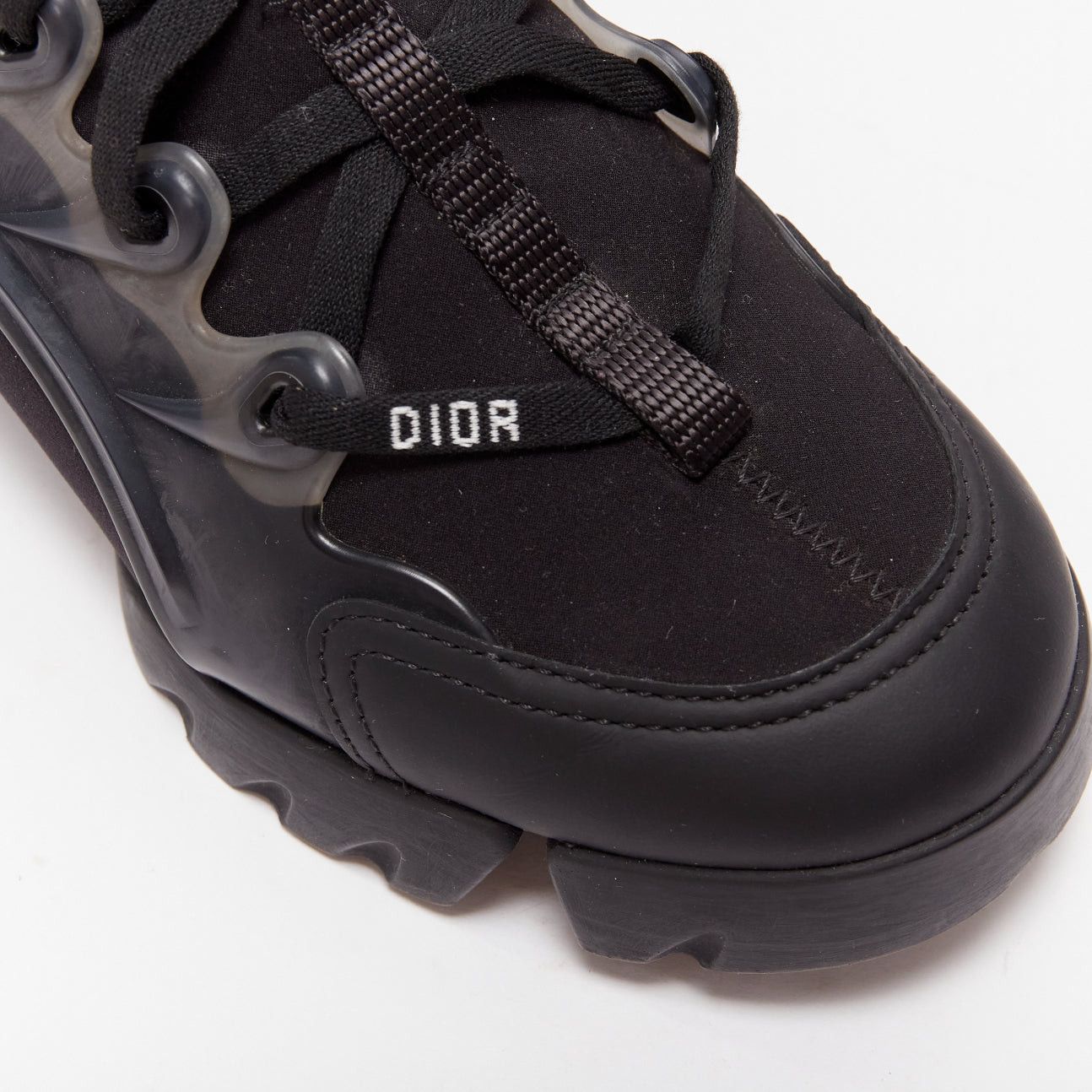Dior DIOR D-connect black logo technical fabric lace up chunky sneaker EU35 Size US 5 / IT 35 - 7 Thumbnail