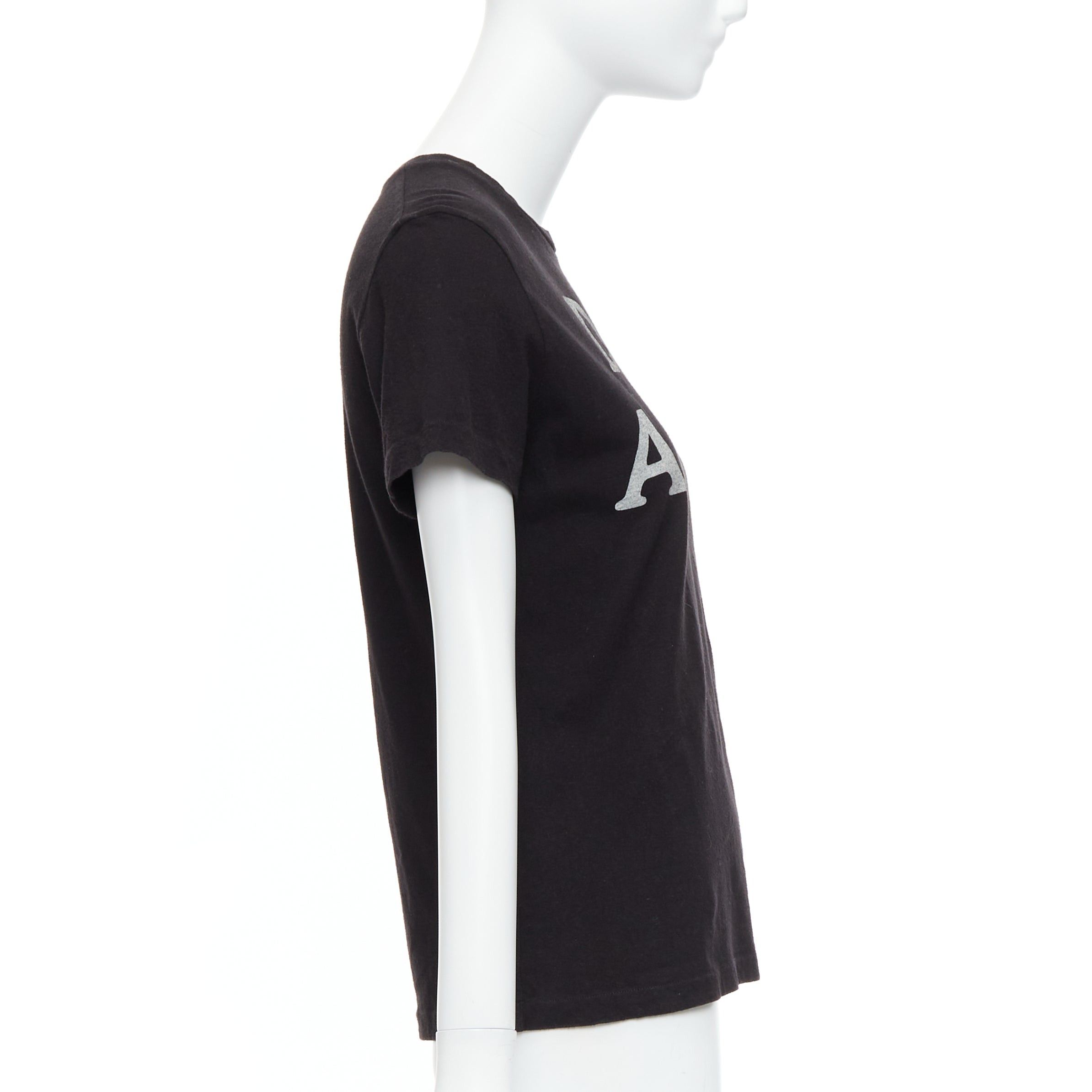 Dior CHRISTIAN DIOR Addict black cotton linen grey speckle logo print tshirt XS Size S / US 4 / IT 40 - 4 Thumbnail