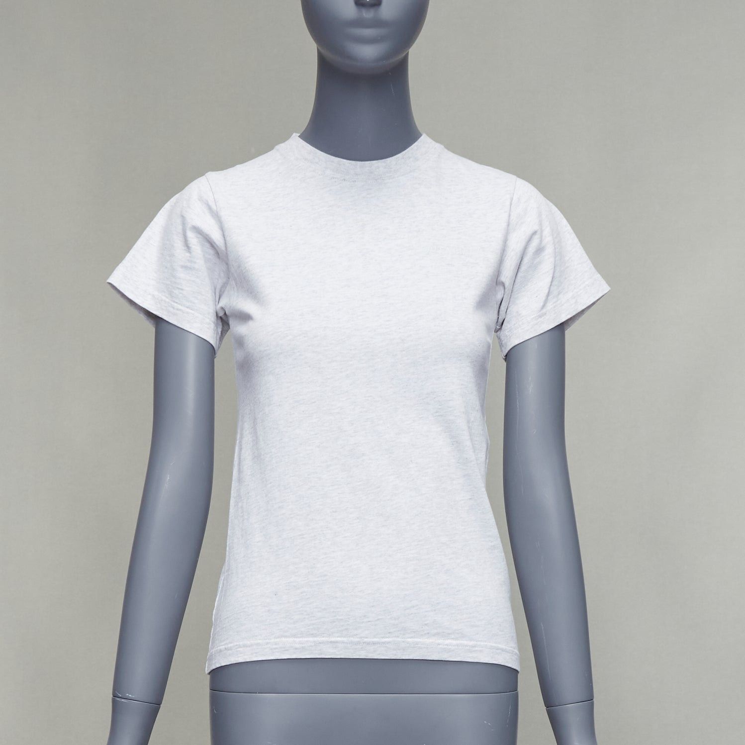 Balenciaga BALENCIAGA Demna 2018 grey logo embroidery back front tshirt XS Size S / US 4 / IT 40 - 3 Thumbnail