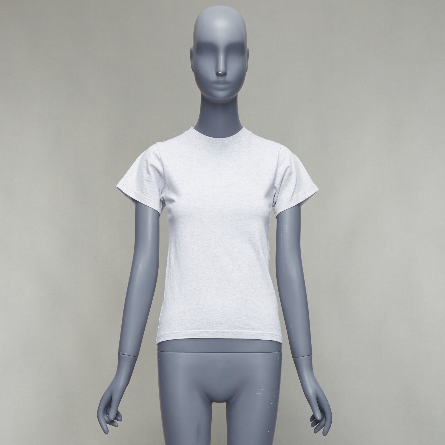 Balenciaga BALENCIAGA Demna 2018 grey logo embroidery back front tshirt XS Size S / US 4 / IT 40 - 9 Thumbnail